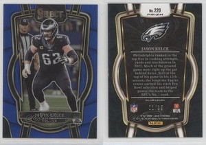 2022 Panini Select Club Level Blue Prizm /99 Jason Kelce #220