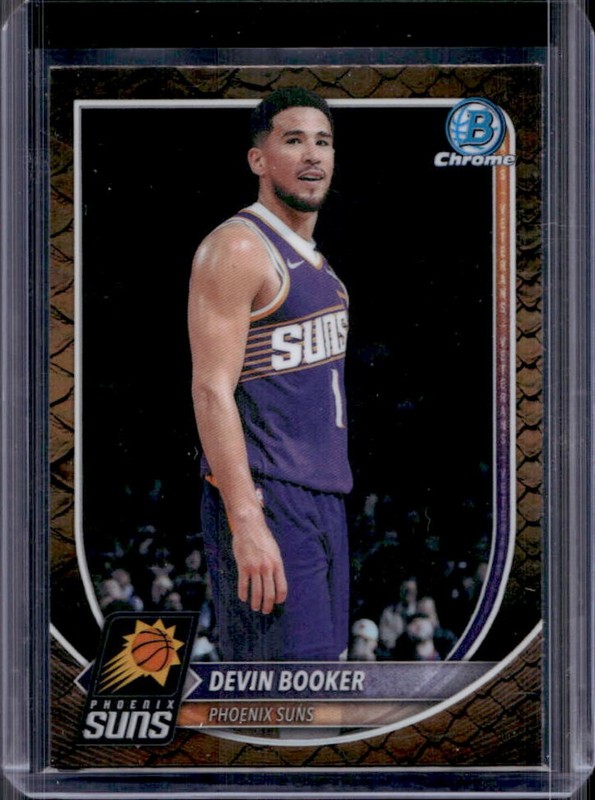 2025-26 Bowman Devin Booker Chrome Reptilian Refractor #BCV-124 Suns