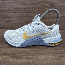 Nike Metcon 7 Pure Platinum Gold Women's UK 4 Grey Training Gym Trainers Shoes 