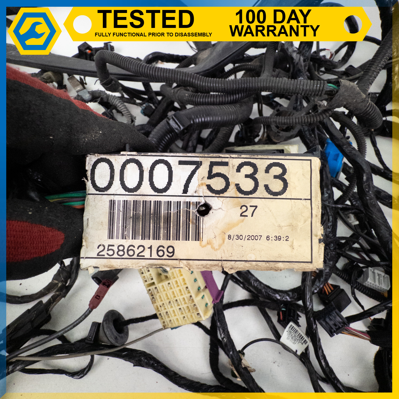 08-13 CHEVROLET CORVETTE C6 6.2L V8 LS3 FRONT ENGINE WIRE HARNESS ASSEMBLY OEM