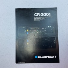 Vintage Blaupunkt CR-2001 FM/AM Cassette Ster...
