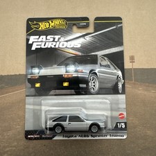 Hot Wheels Premium Fast & Furious Toyota AE86 Sprinter Trueno 1:64 Dicast Car