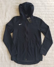 Nike Men's Small Dri-FIT Showtime Full-Zip Basketball Hoodie Black 930561-010