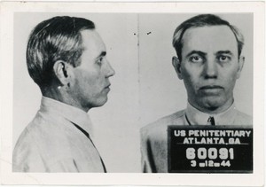 Richard Palmer Pullman Thief orig 1940s Atlanta Federal Prison Mug Shot Photo