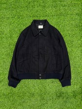Sandro Paris Black Wool-Cashmere Bomber Jacke...