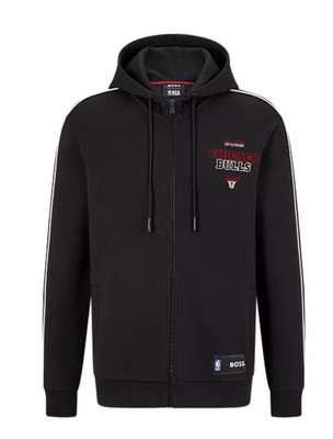 NEW Hugo Boss X NBA Chicago Bulls Men s Zip-Up Hoodie Size XL NWOT Sold Out