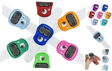 Electronic Finger Counter 7 Pack, Resettable Hand Tally, 5 Digit Number and