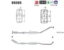 Katalysator 95095 AS für TOYOTA COROLLA COROLLA Kombi COROLLA Stufenheck