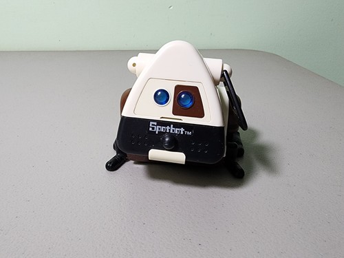 Vintage TOMY Spotbot Toy Robot Dog TESTED Working *Missing Ear*