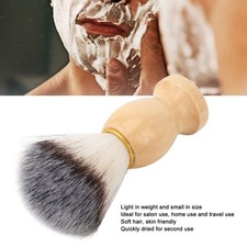 3pcs Men Beard Cleansing Brush Soft Hair Wooden Handle Rich Foam Beard Groom CHU