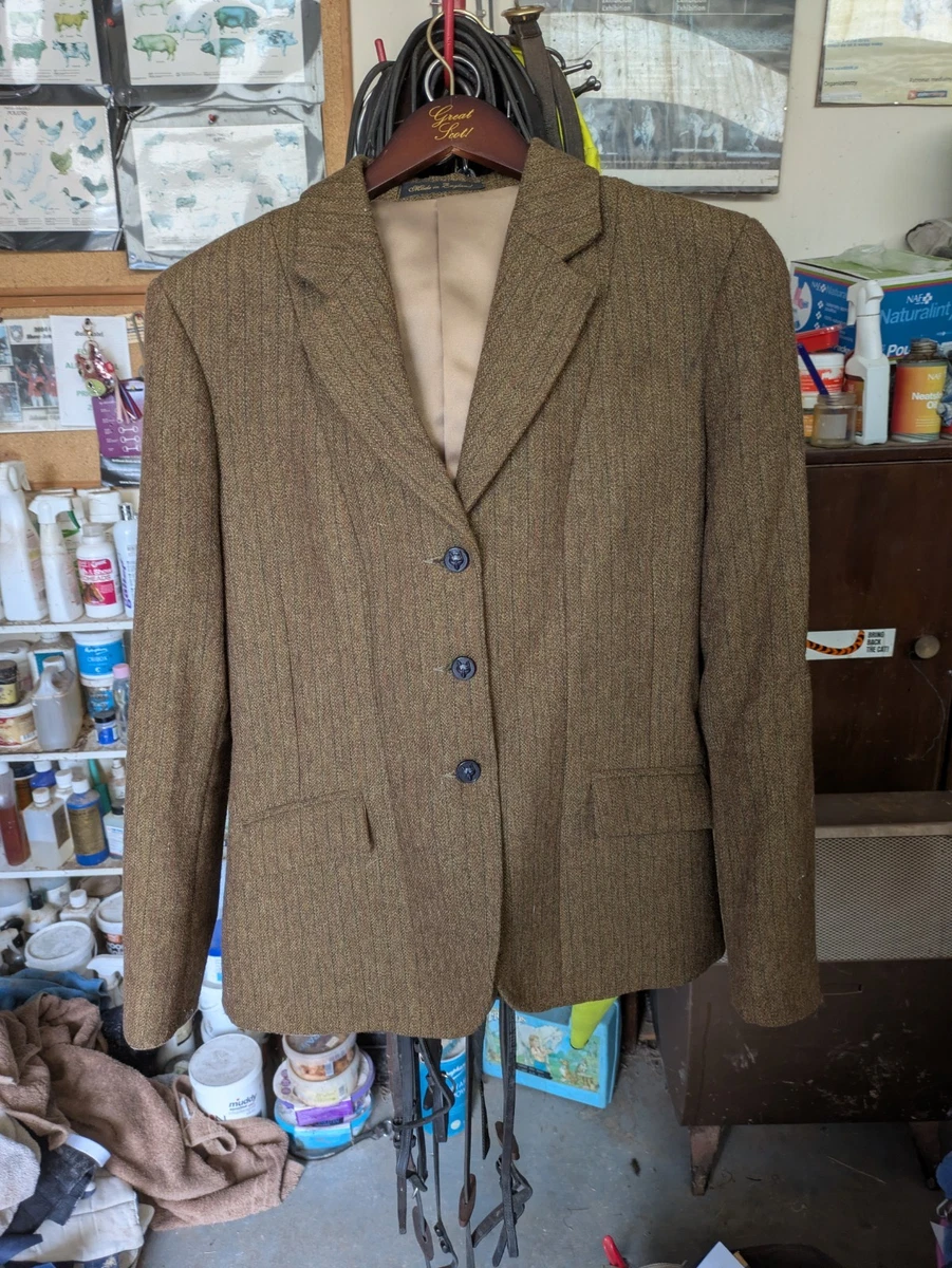 Veste Tweed Le Beau Cheval - Femme - Bleu Marine Et Rose - UK12/14 - Occasion