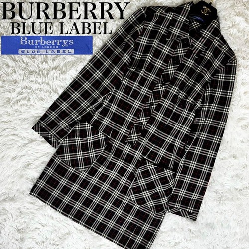 Burberry Blue Label Check Wool Shirt Dress Knee Length Women's Size 38/US:S