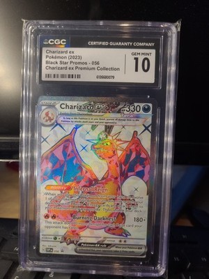 Pokemon Charizard ex Full Art secret Glurak EN Promo 056 SVP CGC 10 Gem Mint PSA