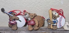 Kurt  ADLER ASSORTED CHRISTMAS ORNAMENTS - GOLF, BASEBALL AND BASKETBALL
