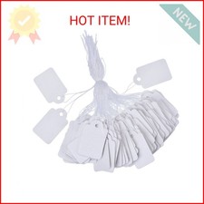 500 Pack White Marking Tags Jewelry Price Tags Hang Price Labels Display Tags wi