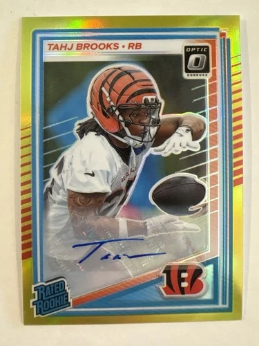 2025 Donruss Optic Tahj Brooks Neon Yellow (RAW)
