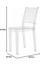 6 sedie LA MARIE BY STARCK for KARTELL  usate febbraio 08 in policarbonatobonato