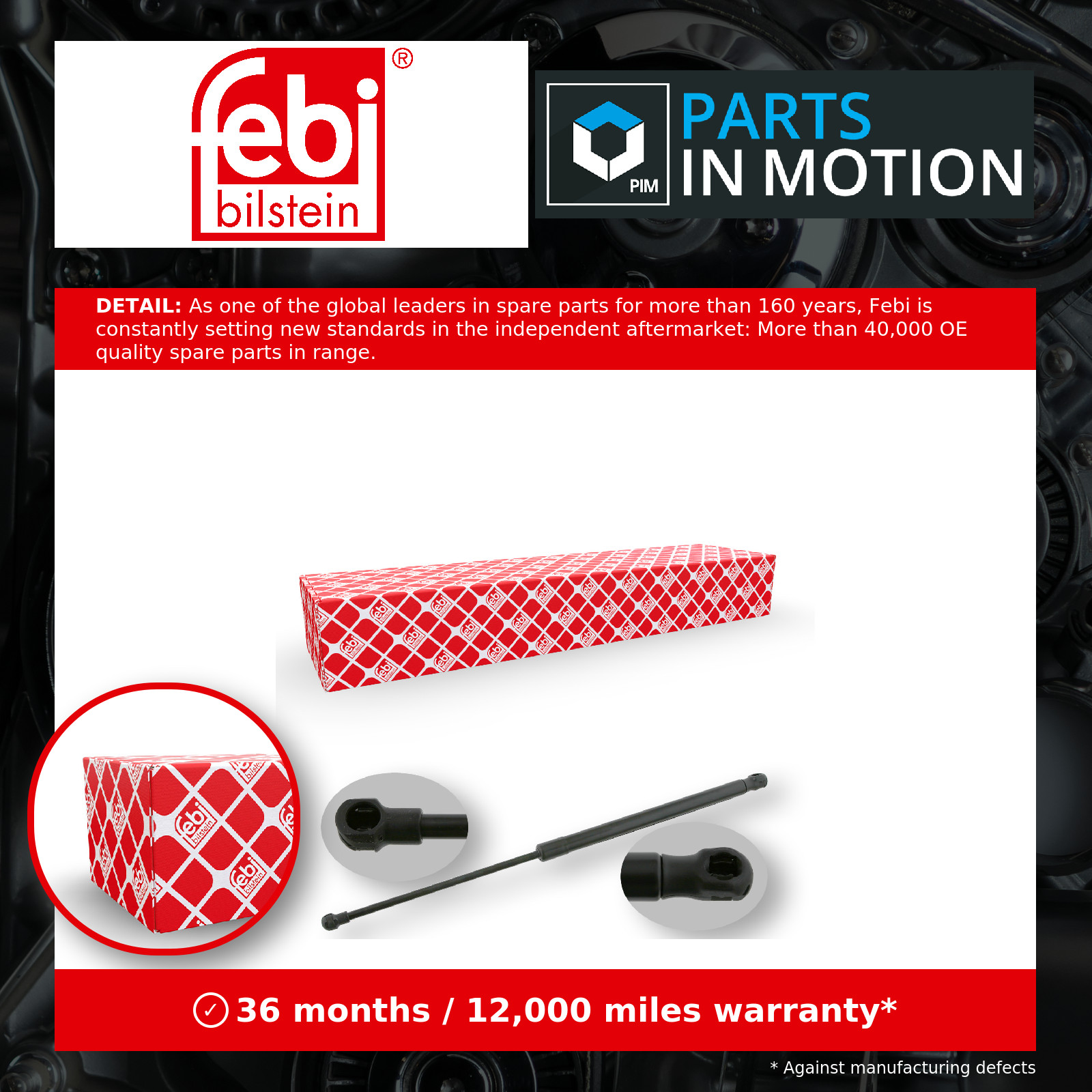 2x ✅Fits FEBI 23394 GAS SPRING FOR TAILGATE ⭐UK Seller⭐ - Image 9