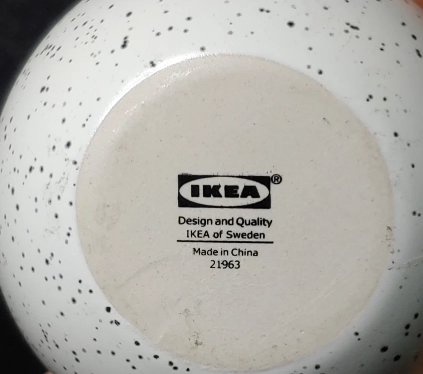 Ikea Radfraga Decoración Juego de 3 Huevos de Anidación Moteados Marrón/Gris/Blanco Foto 4 de 4