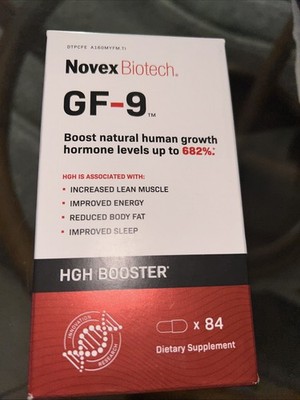Novex Biotech GF-9 Boost Natural Growth Supplement - 84caps  Exp: 07/2027