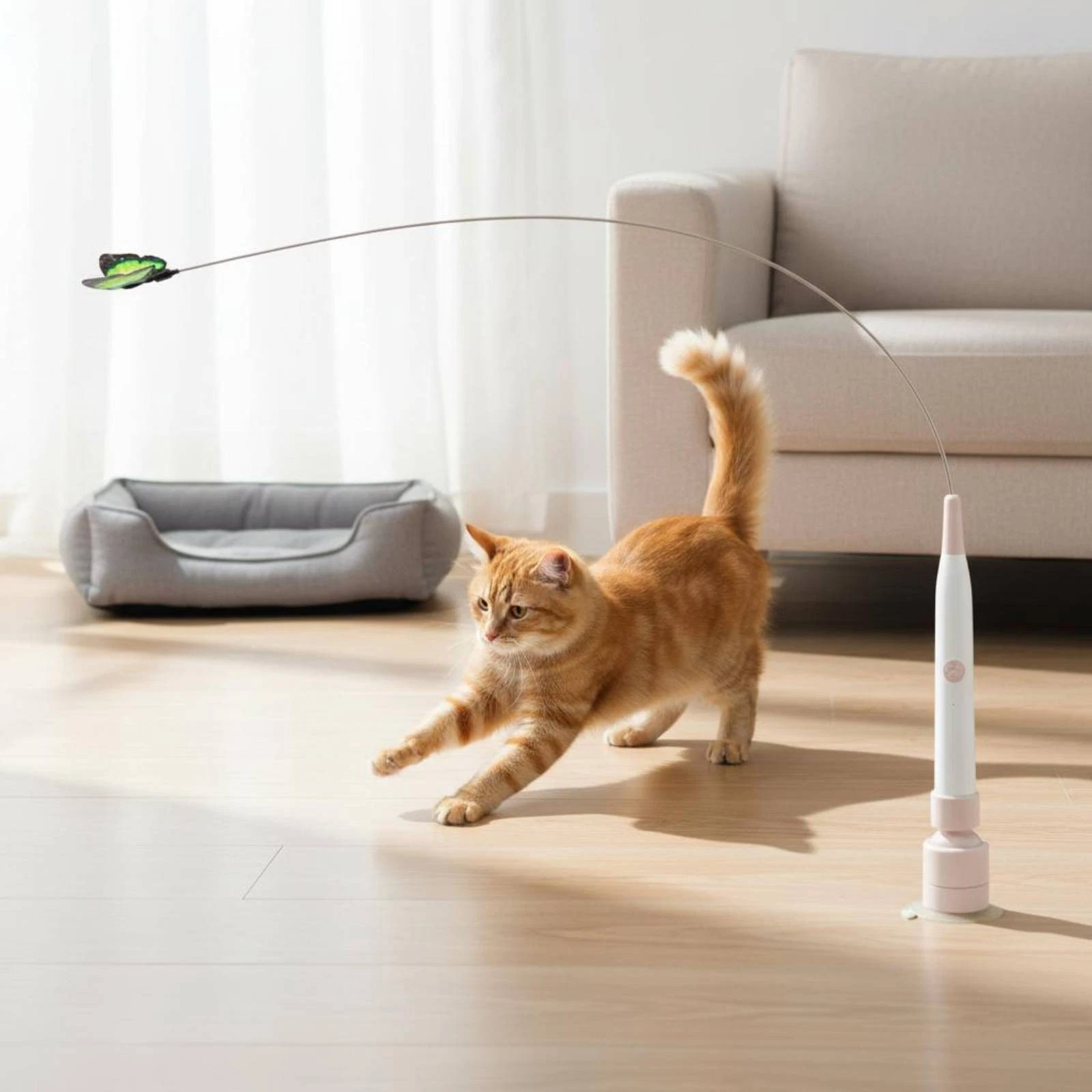 Electric Feline Teaser Flexible Wire Suction Suction Base Feline Teaser
Opens in a new window or tab