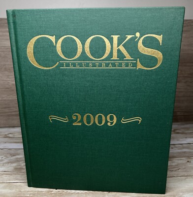Cook's Illustrated Magazine Annual 2009 HC book 6 Bi-monthly issues -14pg Index