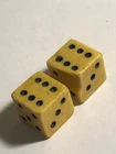 1800s civil war era handcarved cattle bovine 7/16" dice 050523@