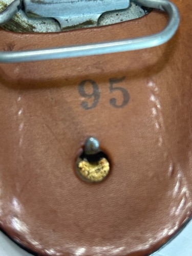 Hebilla de cinturón de cuero Navarro vintage "The Gambler" Southwestern Country Poker - Imagen 8 de 8