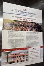 Ad for  REAGAN RANCH  2020  YOUNG AMERICA's FOUNDATION  #4125