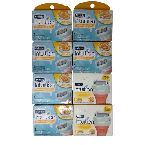 Schick Intuition Tropical Citrus Cartridge Revitalizing Moisture (3 ct) 8 Packs