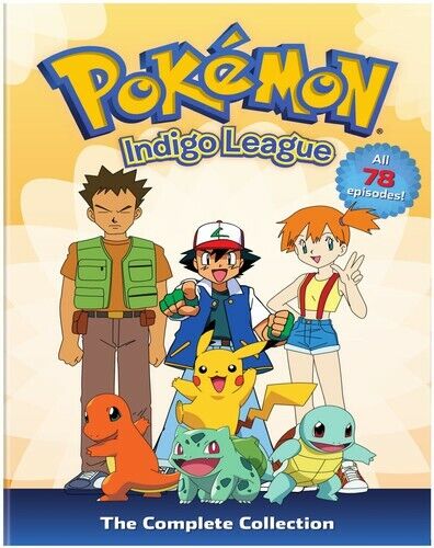 Pokemon Kompletna kolekcja Serial telewizyjny Sezon 1 Indigo League NOWY 9-PŁYTOWY ZESTAW DVD - Zdjęcie 1 z 1