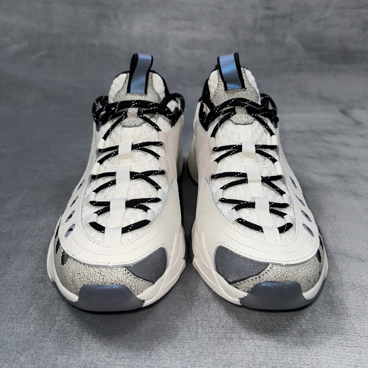 And1 Marauder Basketball Shoes White Black Gray Iridescent
