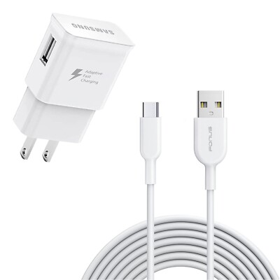 For Samsung Galaxy S20/S21/S23/S24 FE - Type-C Fast Home Charger 6ft USB Cable