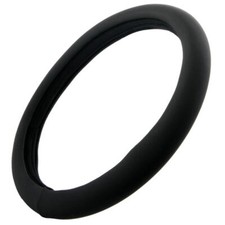 Syn Leather Steering Wheel Cover For Car Suv Truck Comfortable Punch Grip Black