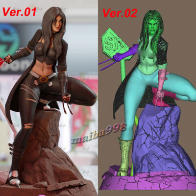 1/8 1/6 Laura Kinney 3D Print Model Kit Figure Unpainted Unassembled Garage Kit
