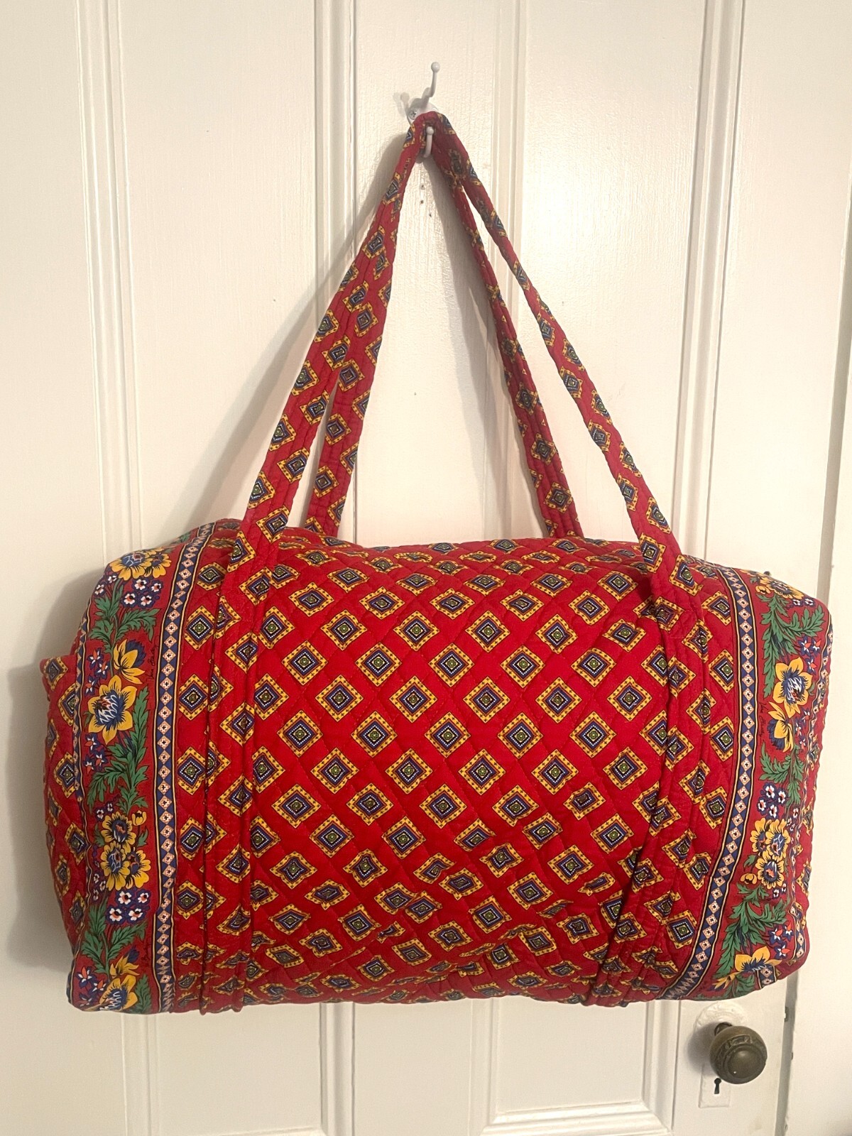 Vera Bradley Weekender Large Duffle Bag Villa Red … Gem