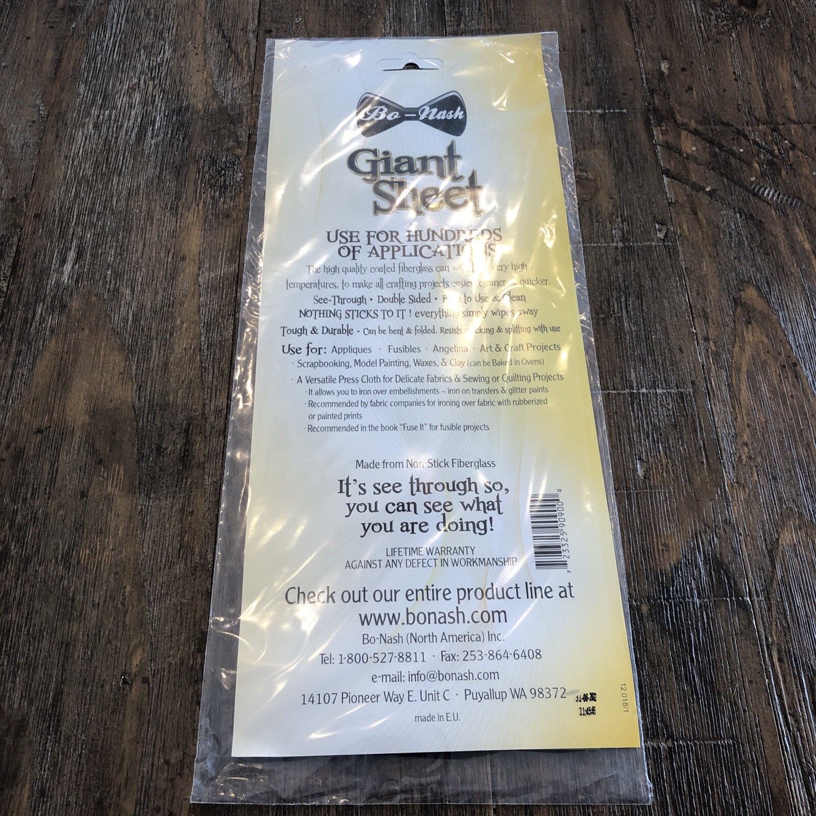 Bo-Nash Giant Sheet Ironing & Craft Sheet-18"X11.9", 90900