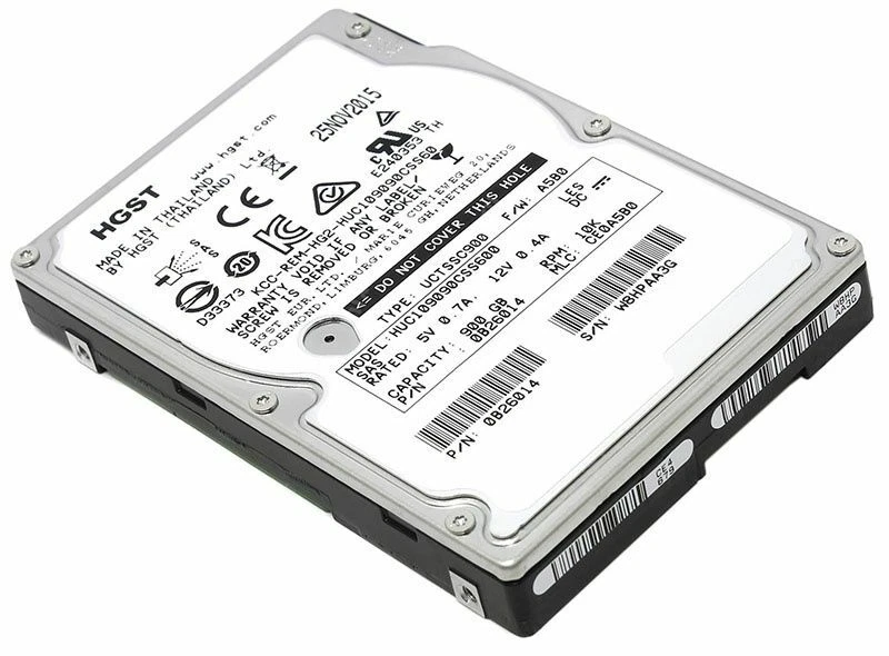Hard Drive Hitachi 900GB SAS HUC109090CSS600 10000RPM 6G 2.5" 64MB Cache - Image 3 of 4