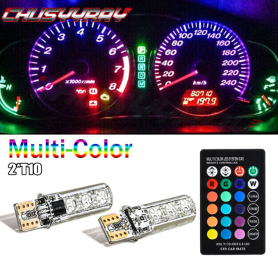 CHUSYYRAY RGB SMD LED Dash Cluster Light Kit For 1999-2002 Chevy Silverado 1500/2500 – 12V, T10, Music Sync