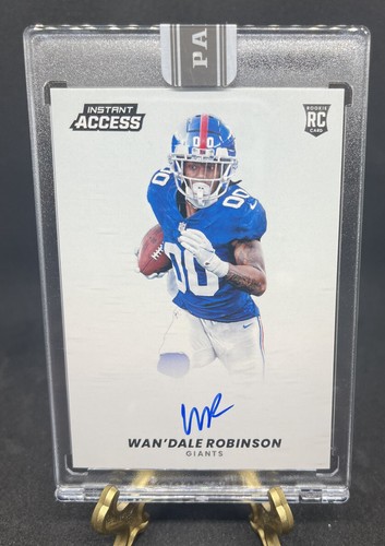 Wan’Dale Robinson 2022 Panini Instant Access ON CARD AUTO BLUE SSP 20/25 - Picture 1 of 2