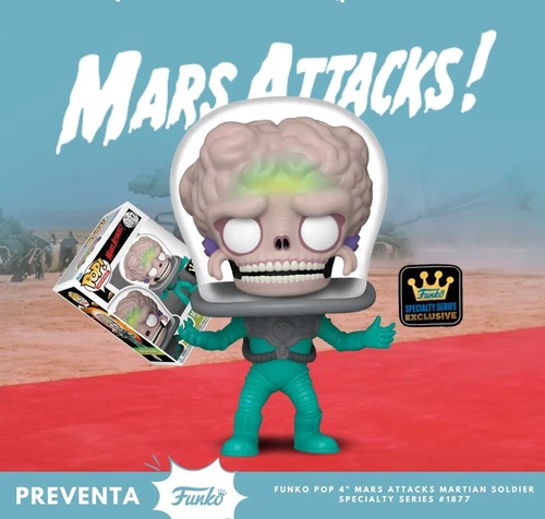 Mars Attacks - Martian Soldier Specialty Series #1877 Pop! Vinyl Figure New