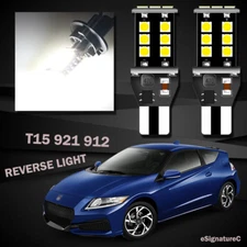 2 x Backup Reverse Light 921 T15 LED Bulb For 2011 - 2016 Honda CRZ White