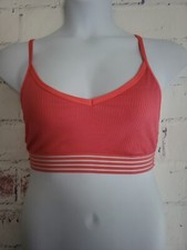 Victoria's Secret PINK ULTIMATE LIGHTLY LINED RIBBED SPORTS BRA Large Adj Strap