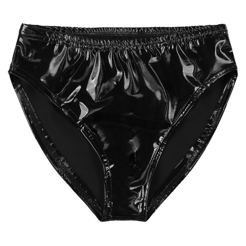 Slip uomo sexy pelle intimo wet look elastico in vita mutande lingerie - Foto 3 di 87