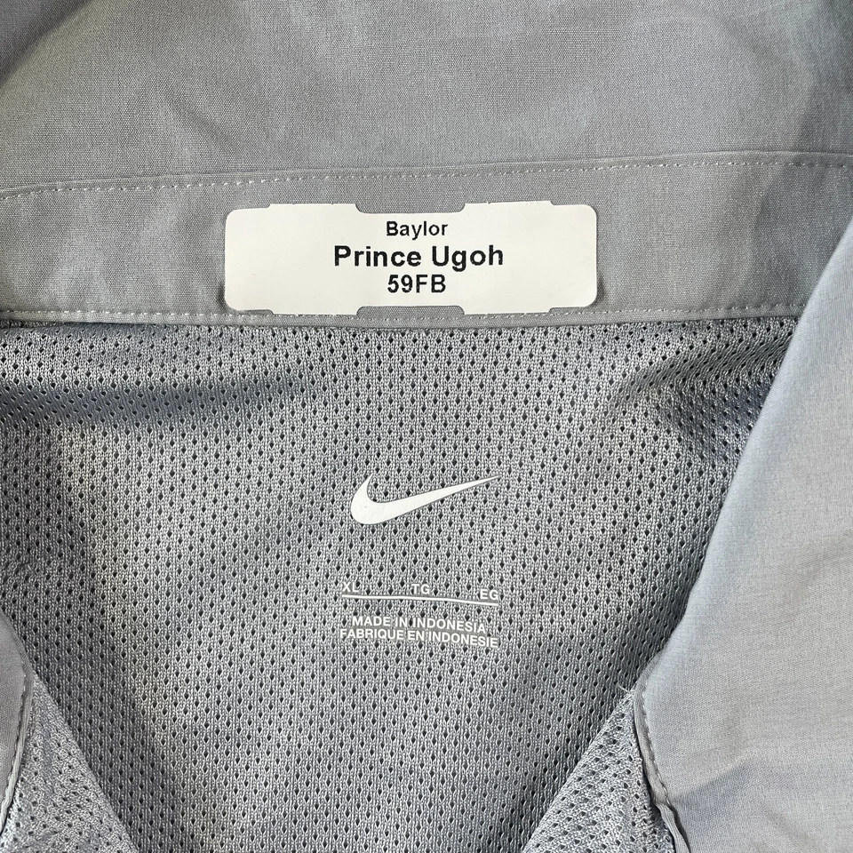 Chaqueta Baylor Bears University emitida por el jugador Nike Hombres XL Prince Ugoh #59 NCAA Foto 2 de 4