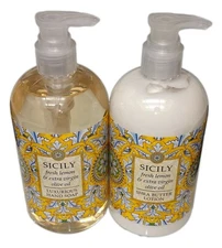 Greenwich Bay DESTINATION SICILY Shea Butter Hand Soap & Lotion Set, 16oz. Each