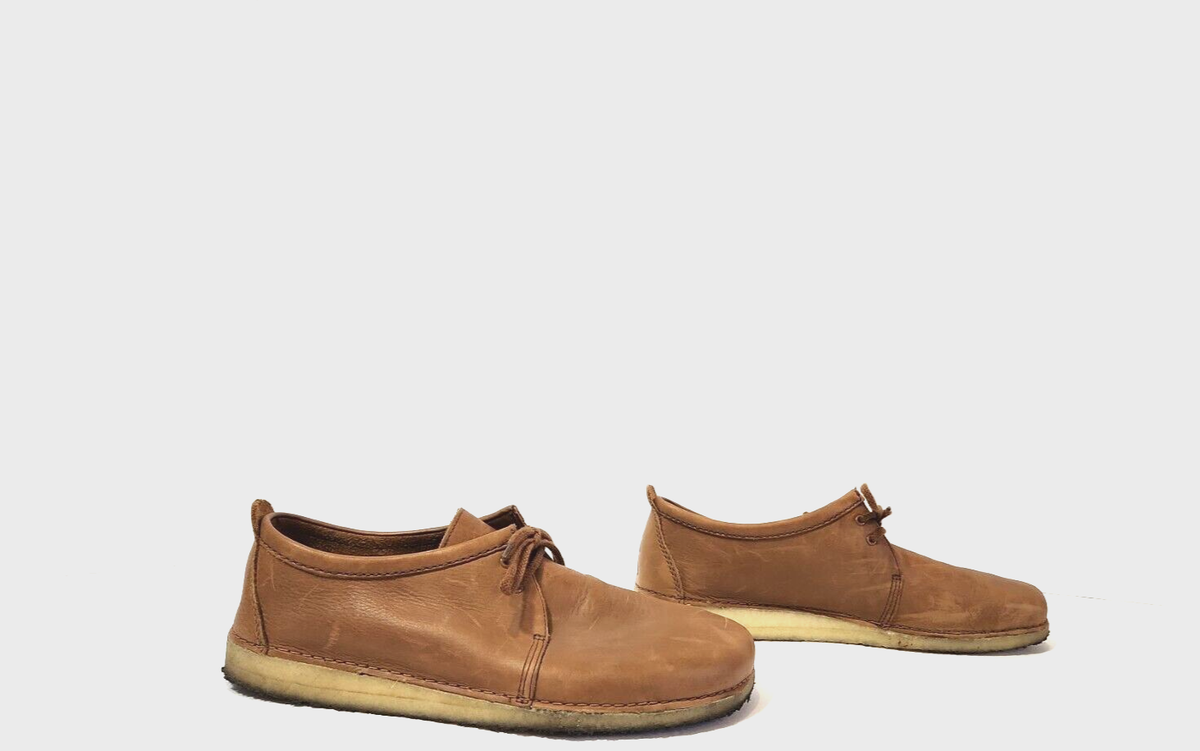 Clarks Originals Chukka Boots 21621 Tan Brown Leather Shoes 
