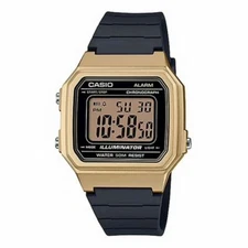 Casio W217HM-9AV, Chronograph Watch, Black Resin Band, Alarm, Illuminator