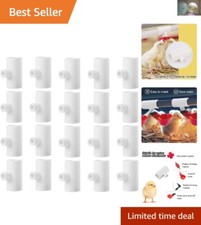 20 Pack Fully Automatic Poultry Waterers - Leak-Minimizing Design