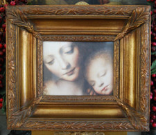 DETALLE DE BERNARDINO LUINI EL SUEÑO DEL NIÑO JESÚS IMPRESIÓN DE COLECCIÓN EN MARCO GRUESO